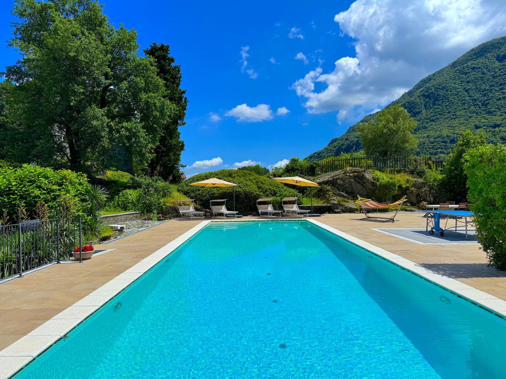 The Comfortable House With Big Pool In The Center Of Мергоццо Экстерьер фото